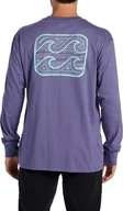 Koszulki męskie - t-shirt męski BILLABONG CRAYON WAVE LS TEE Dusty Grape - SKW0 - miniaturka - grafika 1