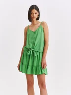 Koszule damskie - Koszula damska bez rękawów zielona - SKE0062ZI koszula damska bez rękawów - TOP SECRET - Odzieżowy sklep internetowy TOP SECRET - miniaturka - grafika 1