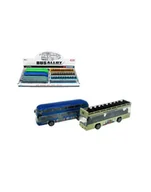 Samochody i pojazdy dla dzieci - hipo Autobus 17cm Free wheel 2 wzory 6 kolorów 168-158 cena za 1 szt - miniaturka - grafika 1