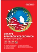 Szkolne artykuły papiernicze - Zeszyt papierów kolorowych ,A5 - miniaturka - grafika 1