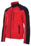Bluzy męskie - Polar męski bluza Hi-Tec Monar czerwono-czarny rozmiar XXXL - miniaturka - grafika 1