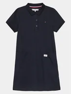 Sukienki i spódniczki dla dziewczynek - Tommy Hilfiger Sukienka codzienna KG0KG07816 Granatowy Regular Fit - miniaturka - grafika 1