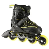 Rolki - NA11008 CZARNO-ŻÓŁTY ROZM. M (35-38) ŁYŻWOROLKI NILS EXTREME - miniaturka - grafika 1
