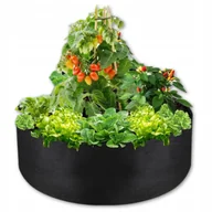 Donice - Donica Doniczka Ogrodowa 120x30 cm Skrzynka Warzywniak Z Włókniny okrągła - miniaturka - grafika 1