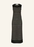 Sukienki - Selected Femme Dzianinowa Sukienka Z Dodatkiem Lnu schwarz - miniaturka - grafika 1