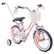 Rowery - Sun Baby Heart Bike 14 cali dla dziewczynki Różowy 2023 - miniaturka - grafika 1