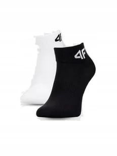 Skarpety casual za kostkę skarpetki sportowe 4F M434 BIA-CZAR 38-40 - Skarpetki damskie - miniaturka - grafika 1