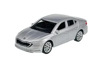 Samochody i pojazdy dla dzieci - WELLY 2019 SKODA OCTAVIA MK4 SREBRNY 1:60 - miniaturka - grafika 1