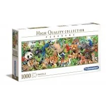 Clementoni Puzzle 1000el panorama Dzikie zwierzęta 39517 - Puzzle - miniaturka - grafika 1
