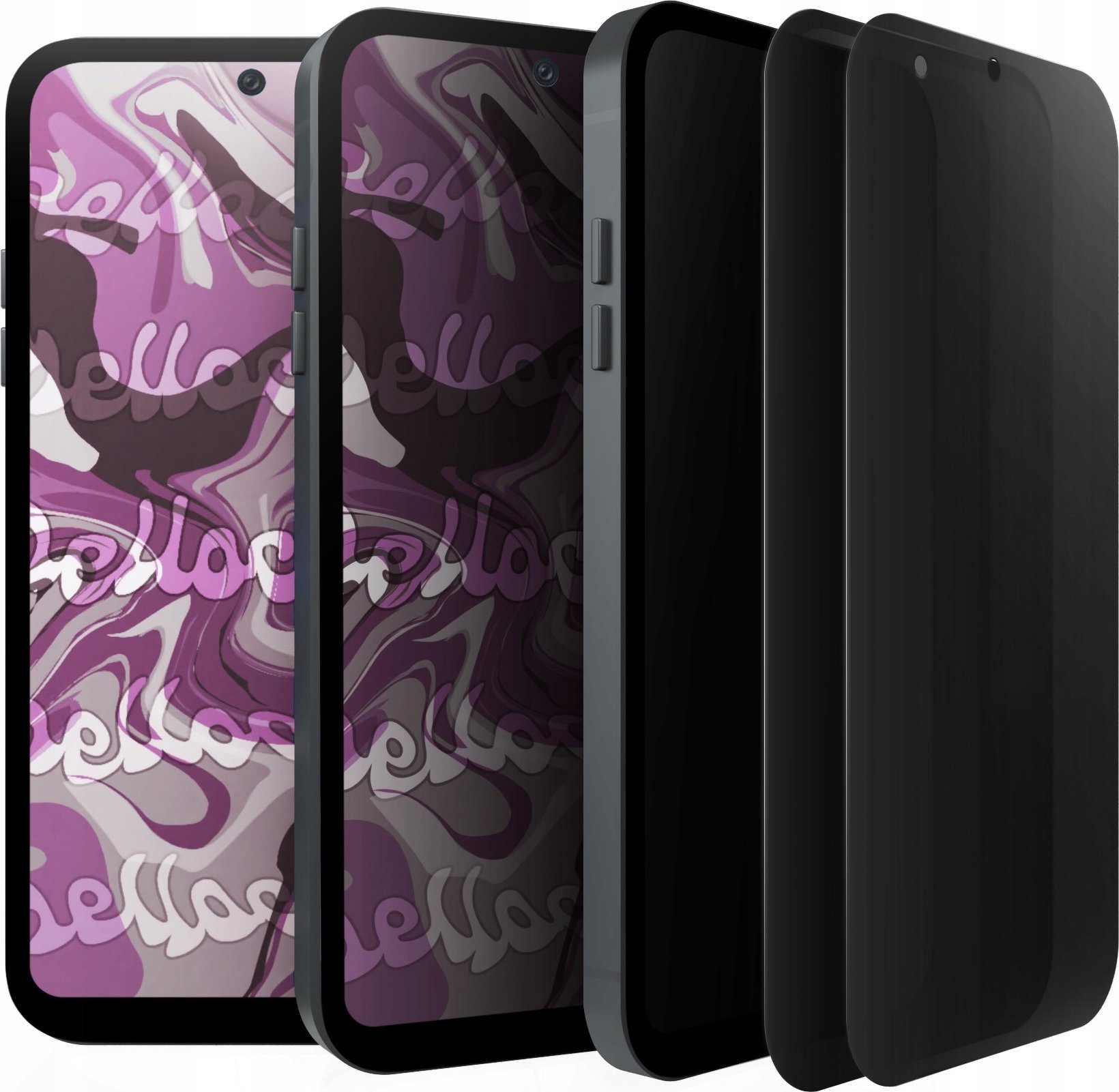[2-pak] Szkło Hartowane Do Samsung Galaxy M35 5G Antyszpiegowskie, 9H