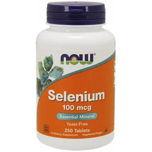 Now Foods Selenium 100mcg - 250 tabletek - Witaminy i minerały - miniaturka - grafika 1
