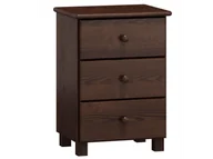 Szafki nocne - Szafka sosnowa TINA S3 orzech - miniaturka - grafika 1