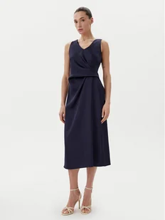 Rinascimento Sukienka koktajlowa CFC0122928003 Granatowy Regular Fit - Sukienki - miniaturka - grafika 1