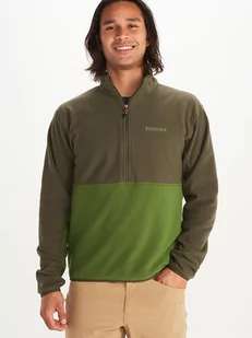 Marmot Bluza polarowa "Rocklin" w kolorze oliwkowo-zielonym - Odzież trekkingowa męska - miniaturka - grafika 1