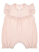 Kombinezony dla dzieci - Dziewczęcy Rampers Muślin pudrowy, Nicol,r.62 - miniaturka - grafika 1