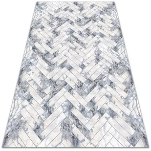 Modny uniwersalny dywan winylowy Jodełkowy marmur 150x225 cm - Dywany - miniaturka - grafika 1
