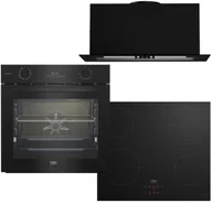 Zestawy AGD - Zestaw AGD do zabudowy Beko Piekarnik BIS17300BCS + Płyta indukcyjna HII 64401 MT + Okap HNU61425B - miniaturka - grafika 1