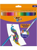 Przybory szkolne - Bic Kredki (24 szt.) "Kids Evolution" - miniaturka - grafika 1