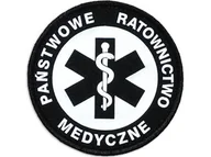 Odzież medyczna - Emblemat Odblaskowy Państwowe Ratownictwo Medyczne Na Rzepie 8,5 Cm - miniaturka - grafika 1