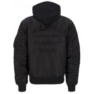 Odzież taktyczna i umundurowanie - Kurtka Alpha Industries MA-1 ZH Back EMB 138105 03 - Czarna XXL - miniaturka - grafika 1