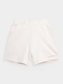 Spodenki męskie - 4F, Spodenki dresowe damskie, 4FSS23TSHOF172-12S, Kremowy, Rozmiar L - miniaturka - grafika 1