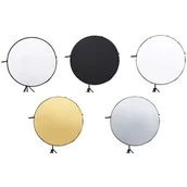 Blendy fotograficzne - Blenda Fotograficzna 5W1 Złota Srebrna Dyfuzor - miniaturka - grafika 1