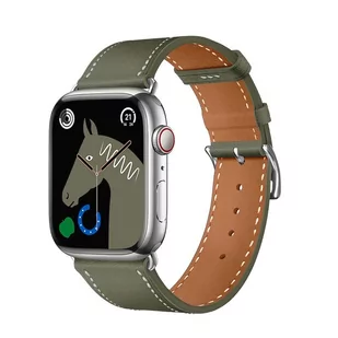 HOCO pasek do Apple Watch 38/40/41mm Elegant leather WA17 ciemno szary - Akcesoria do smartwatchy - miniaturka - grafika 1