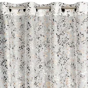 Zasłony - Zasłona EUROFIRANY Terry 140 x 250 cm Biało-miedziana - miniaturka - grafika 1