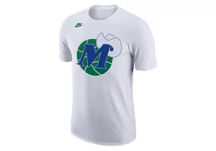 Nike Nba Dallas Mavericks Classic Edition Logo Dri-Fit Tee White - Koszulki męskie - miniaturka - grafika 1