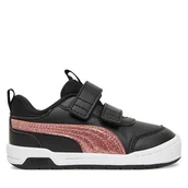 Buty dla dziewczynek - Sneakersy Puma Multiflex 2 Glitz Fs V Inf 403212 01 Czarny - miniaturka - grafika 1