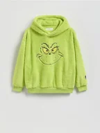Bluzy dla chłopców - Reserved - Świąteczna bluza Grinch - zielony - miniaturka - grafika 1
