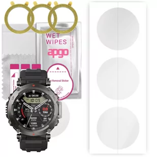 3x Folia hydrożelowa do Amazfit T-Rex Ultra - apgo Smartwatch Hydrogel Protection Ochrona na ekran smartwatcha - Akcesoria do smartwatchy - miniaturka - grafika 1