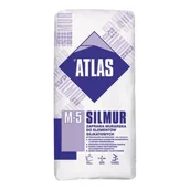 Zaprawy budowlane - Atlas Zaprawa murarska do elementów silikatowych SILMUR M5S szara 25 kg - miniaturka - grafika 1