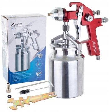 Auarita Pistolet Lakierniczy Do Malowania Dysza 1,4mm Dolny Zbiornik 1000ml