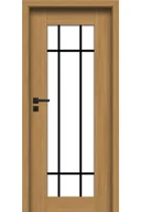 Drzwi wewnętrzne - Pol-Skone Dzwi Wewnętrzne Z Szybą Samos V1S3 Laminowane Dąb Polski - miniaturka - grafika 1