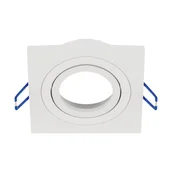 Oprawy, klosze i abażury - Ideus Podstropowa lampa kwadratowa Luba 04043 do przedpokoju biała - miniaturka - grafika 1