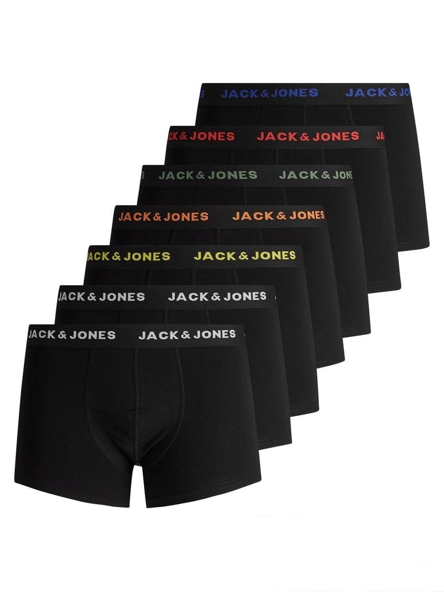 bielizna parigamba mężczyzna jack and jones 12165587 - 7 pack black