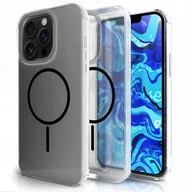 Etui i futerały do telefonów - Etui Do Magsafe Do Apple iPhone 16 Pro Clear, Czarny Magnes, Pancerne - miniaturka - grafika 1