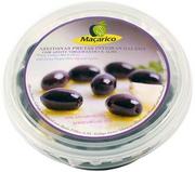 Warzywa w marynacie - Oliwki czarne z pestką odmiana GALEGA w oliwie z oliwek z czosnkiem 150g - miniaturka - grafika 1