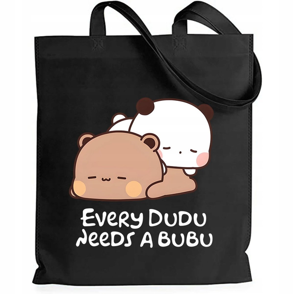 Torba BAWEŁNIANA Z NADRUKIEM EKO Shopperbag Torba BUBU LOVES DUDU MISIE #4