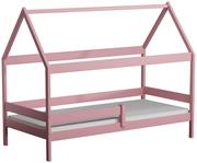 Łóżka dla dzieci i młodzieży - Różowe łóżko dziecięce w kształcie domku Petit 3X 180x80 cm - miniaturka - grafika 1