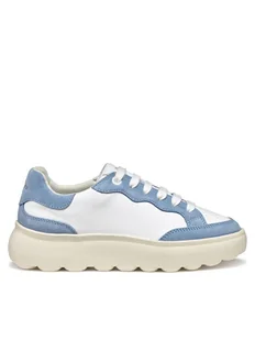 Geox Sneakersy D Spherica Ec4.1 D55TCA 08522 C0270 Biały - Sneakersy damskie - miniaturka - grafika 1