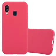 Etui i futerały do telefonów - Pokrowiec Do Samsung Galaxy A40 Etui w CANDY CZERWONY TPU Silikon Obudowa Case Cover Ochronny Plecki Cadorabo - miniaturka - grafika 1