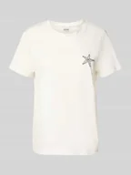 Koszulki i topy damskie - T-shirt z wyhaftowanym motywem model ‘CAMINO’ - miniaturka - grafika 1