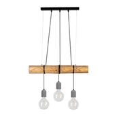 Lampy sufitowe - Spotlight Trabo Concrete lampa wisząca 3-punktowa sosna bejcowana/czarny /szary 68599304 68599304 - miniaturka - grafika 1