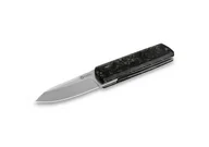 Noże - Nóż składany Maserin Silver 410 Black FatCarbon, Satin Elmax by Bruno Bruna (410/N) - miniaturka - grafika 1
