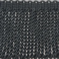 Pasmanteria - Frędzle bawełniane BF - 120 ( 1 mb ) CZARNE - miniaturka - grafika 1