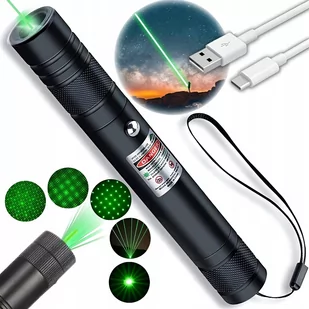 Laser Zielony Usb Mocny Wskaźnik Moc 50000Mw 100Km - Latarki - miniaturka - grafika 1