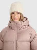 Czapki damskie - 4F Czapka zimowa damska - beżowa Uniwersalny - miniaturka - grafika 1