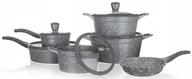 Zestawy garnków i patelni - GARNKI GRANITE banquet Duży zestaw na prezent SOLIDNE do kuchni gotowania - miniaturka - grafika 1